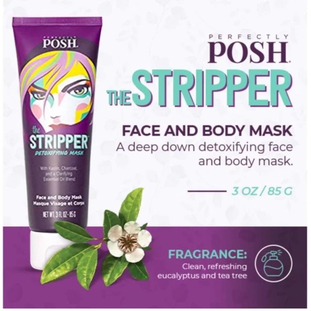 Perfectly Posh~The Stripper~face and body detoxing mask~New/Sealed